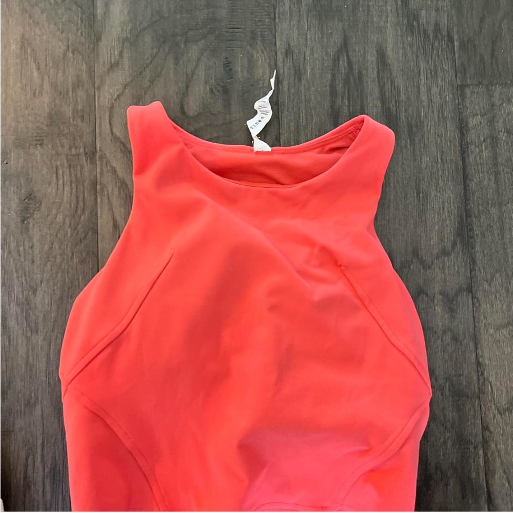 lululemon coral high neck tank top size 4